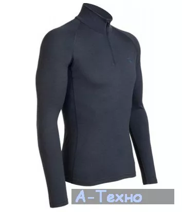 Термофутболка Icebreaker BF 200 Mondo Zip MEN monsoon XL (IBE 159 D34 XL) - Фото 1