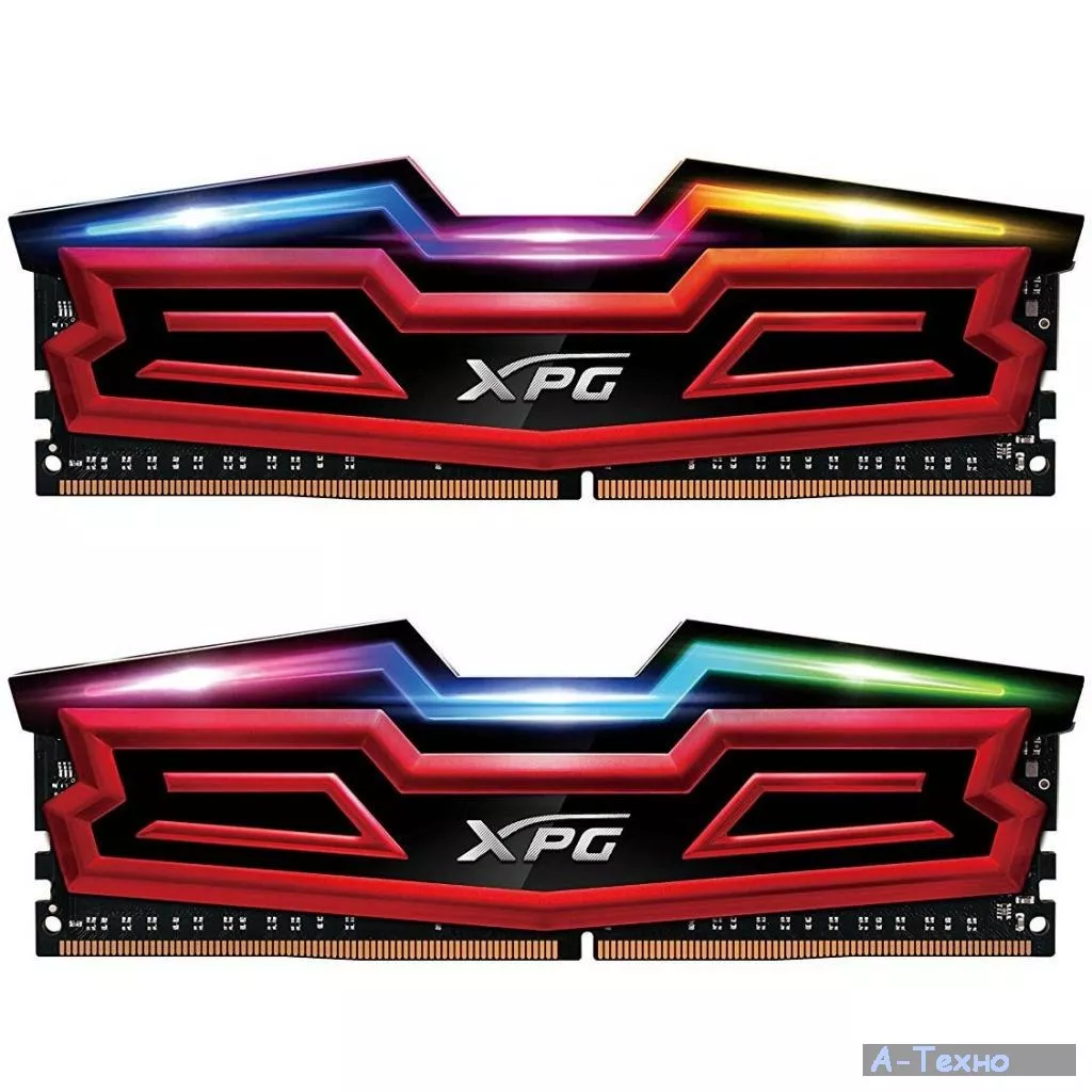 Модуль памяти для компьютера DDR4 32GB (2x16GB) 3000 MHz XPG Spectrix D40 Red ADATA (AX4U3000316G16-DR40) - Фото 1
