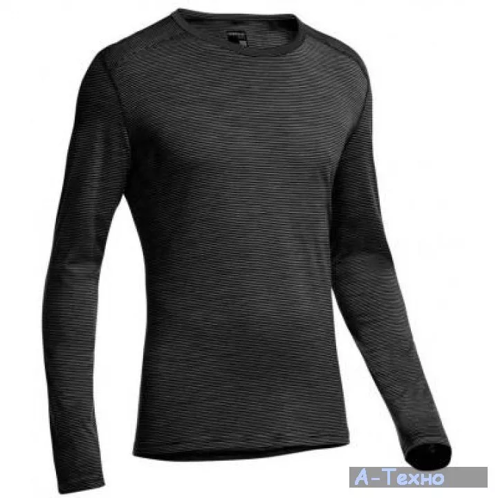 Термокофта Icebreaker BF 200 Oasis LS Crewe MEN black/snow S (101 385 001 S) - Фото 1