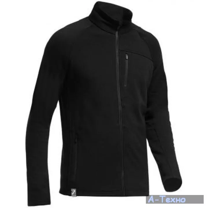 Термокофта Icebreaker Sierra LS Zip MEN black M (101 476 001 M) - Фото 1
