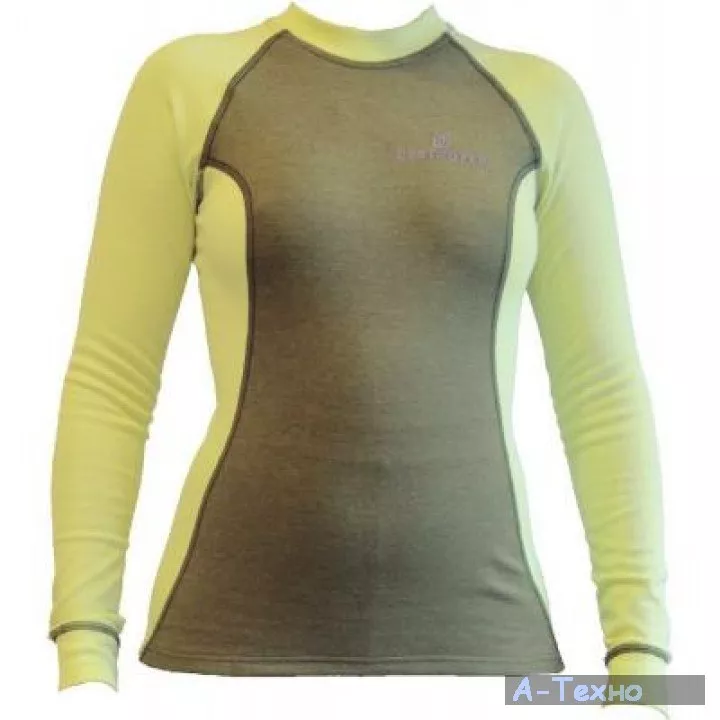 Термофутболка Tramp wear Outdoor Tracking Lady XS зелено-желтый (TRUL-006T/DSUL-006T XS GY) - Фото 1