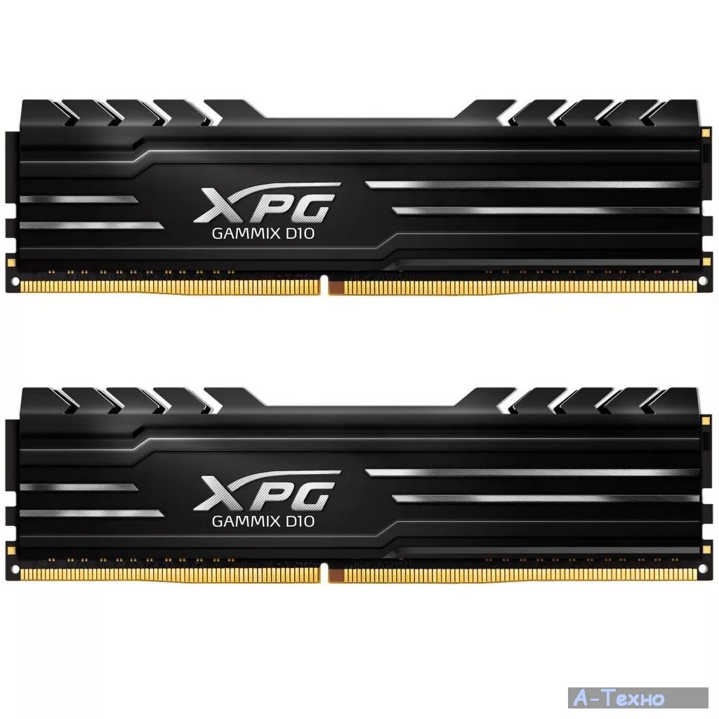 Модуль памяти для компьютера DDR4 16GB (2x8GB) 2666 MHz XPG GD10-HS Black ADATA (AX4U266638G16-DBG) - Фото 1