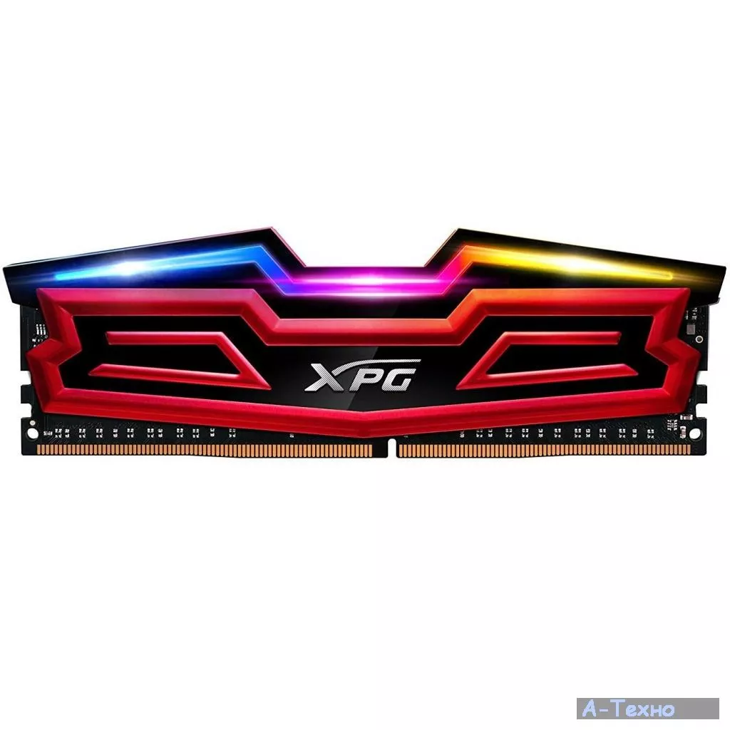 Модуль памяти для компьютера DDR4 8GB 3200 MHz XPG Spectrix D40 Red ADATA (AX4U320038G16-SRS) - Фото 1