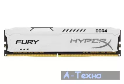 Модуль памяти для компьютера DDR4 16GB 3200 MHz HyperX FURY White Kingston (HX432C18FW/16) - Фото 1