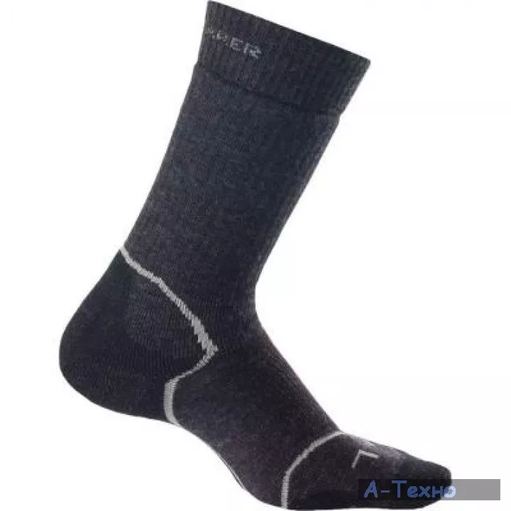 Термоноски Icebreaker Hike + Lite Crew WMN jet melange/silver/black M (IBN D15 804 M) - Фото 1