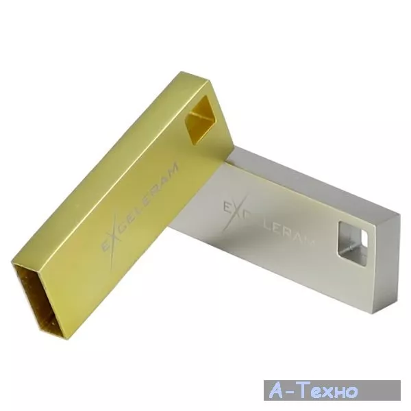 USB флеш накопитель eXceleram 16GB U1 Series Gold USB 3.1 Gen 1 (EXP2U3U1G16) - Фото 1