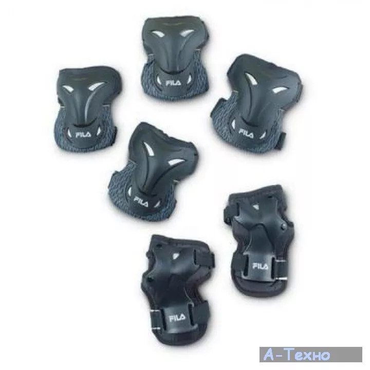 Комплект защиты Fila 60750868 2018 ADULT FP GEARS BLK/LM L (8026473325022) - Фото 1