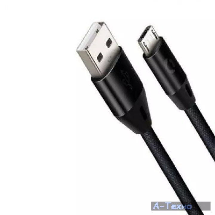 Дата кабель USB 2.0 AM to Micro 5P 2.0m Nova Black CORD (CDN-M2-2B) - Фото 1