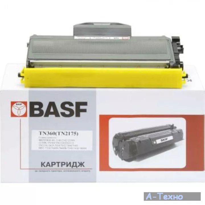 Картридж BASF для Brother HL-2140/2150/2170 аналог TN2175/TN360 Black (KT-TN2175) - Фото 1
