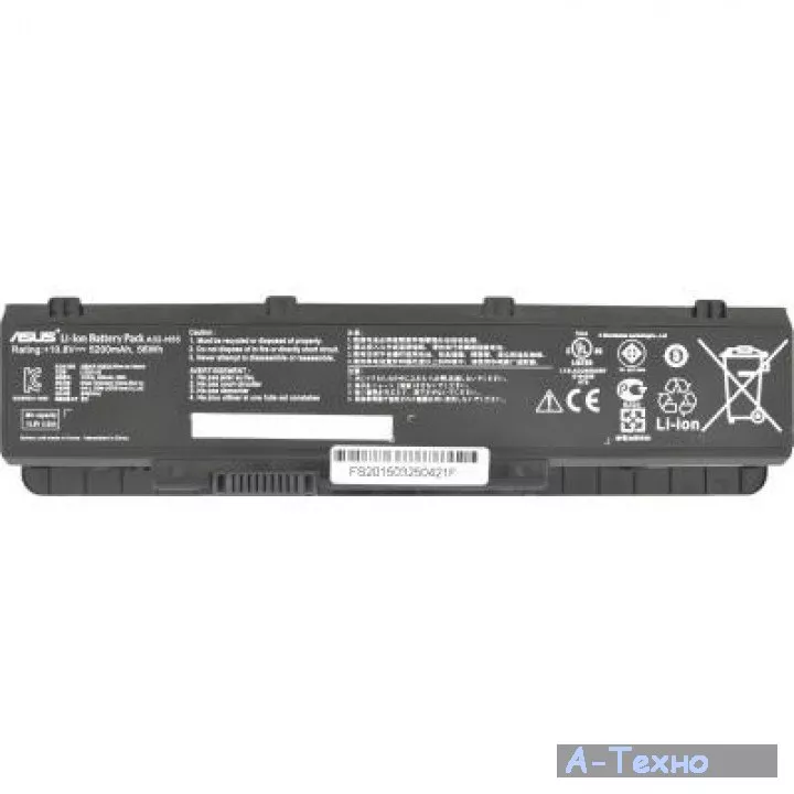 Аккумулятор для ноутбука ASUS Asus A32-N55 5200mAh 6cell 11.1V Li-ion (A41620) - Фото 1