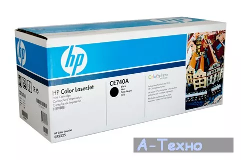 Картридж лазерный HP CLJ CP5220 series black (CE740A) - Фото 1