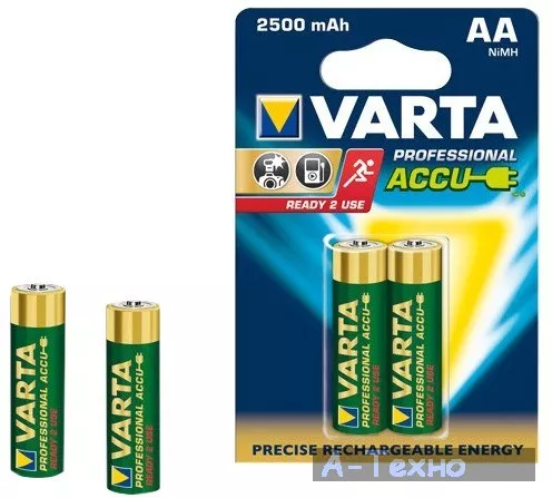 Аккумулятор Varta AA 2600mAh * 2 NI-MH (READY 2 USE) (5716101402) - Фото 1