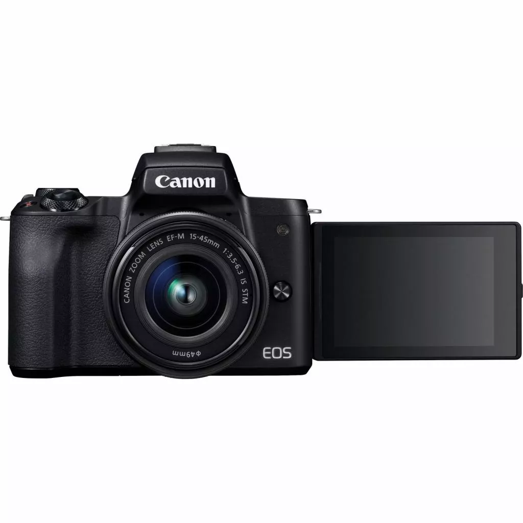 Цифровой фотоаппарат Canon EOS M50 + 15-45 IS STM + 22 STM Double Kit Black (2680C055) - Фото 7