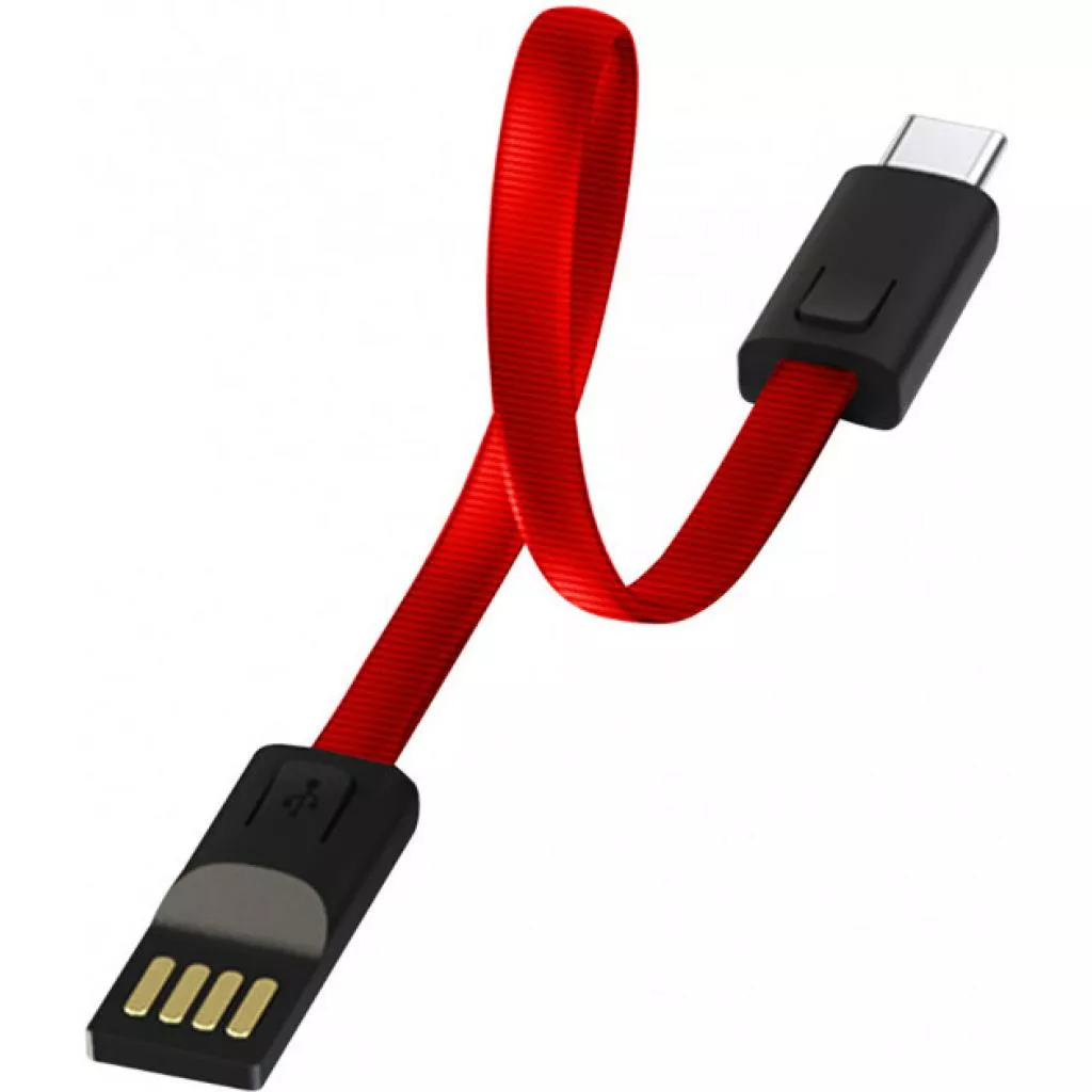 Дата кабель USB 2.0 AM to Type-C 0.22m red ColorWay (CW-CBUC023-RD) - Фото 2