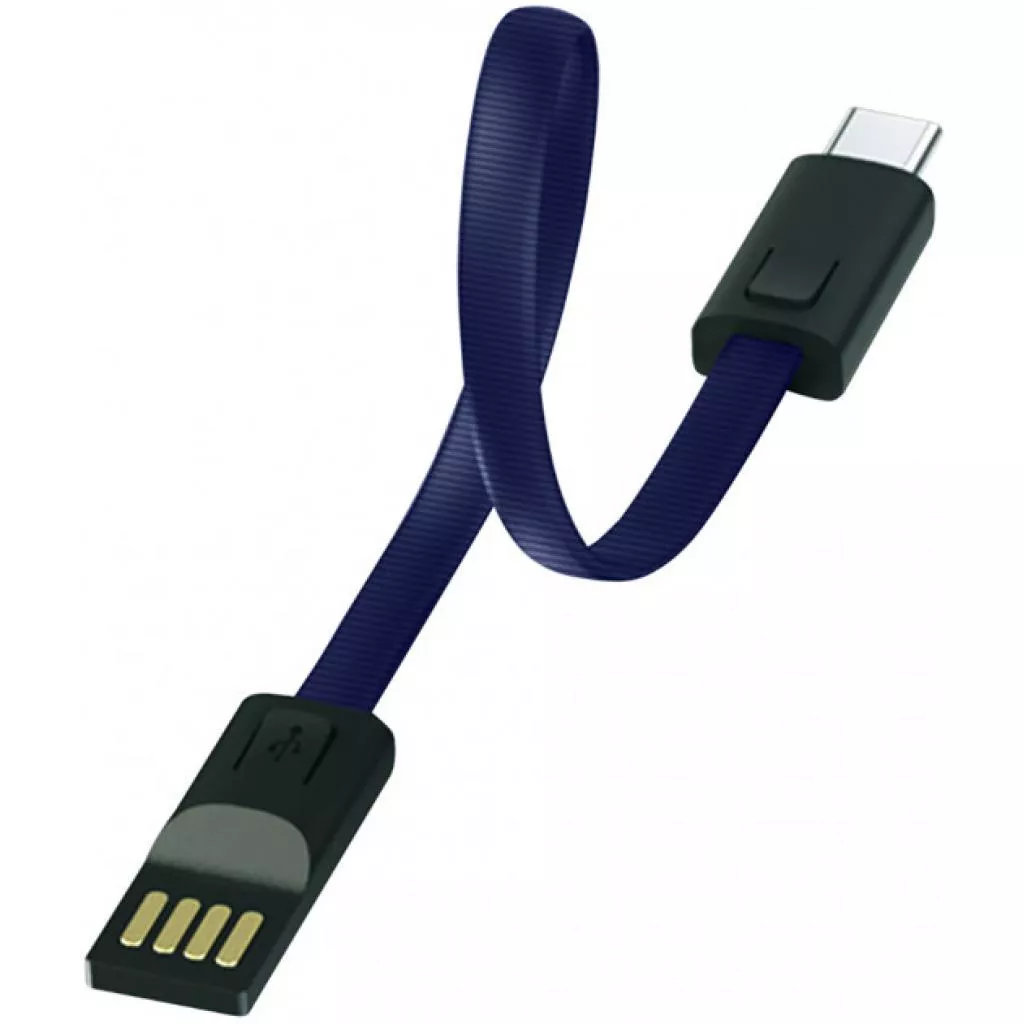 Дата кабель USB 2.0 AM to Type-C 0.22m blue ColorWay (CW-CBUC023-BL) - Фото 4
