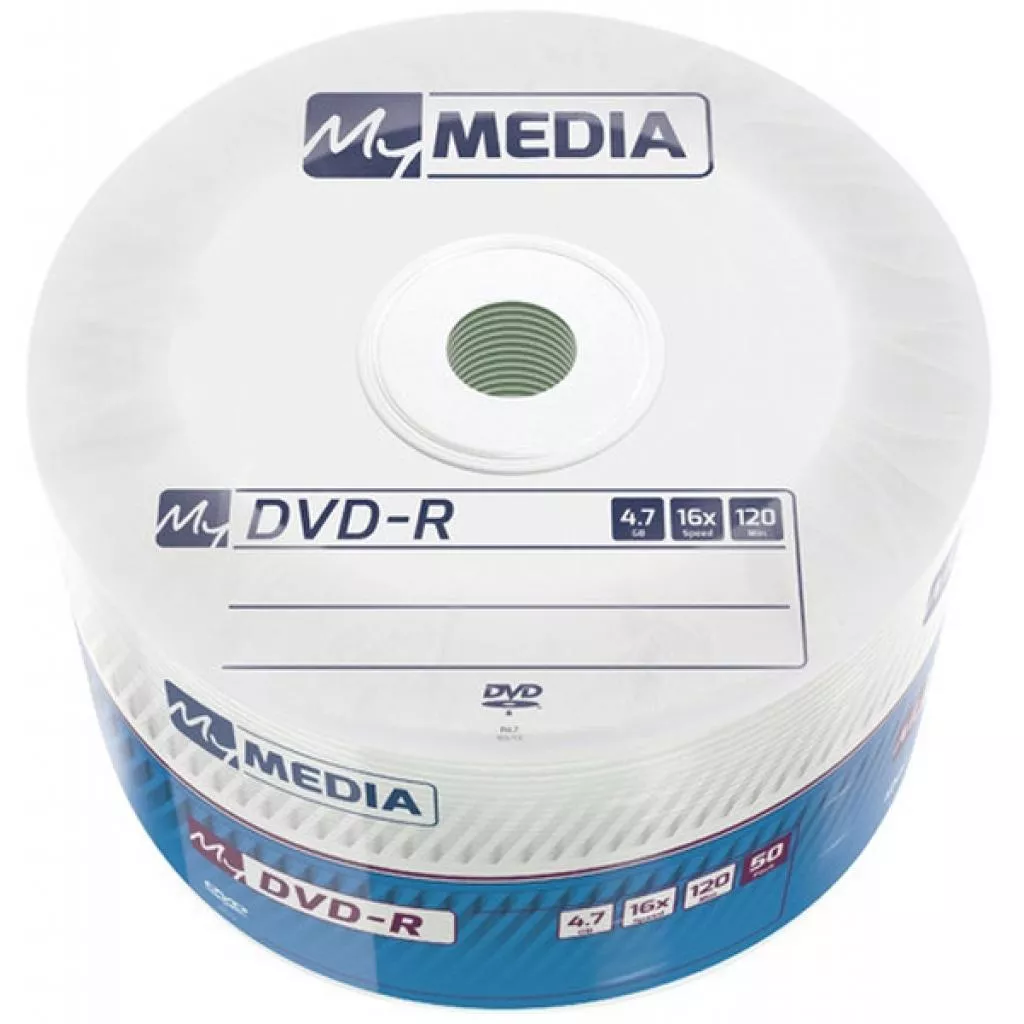 Диск DVD MyMedia DVD-R 4.7GB 16X Wrap MATT SILVER 50шт (69200) - Фото 3