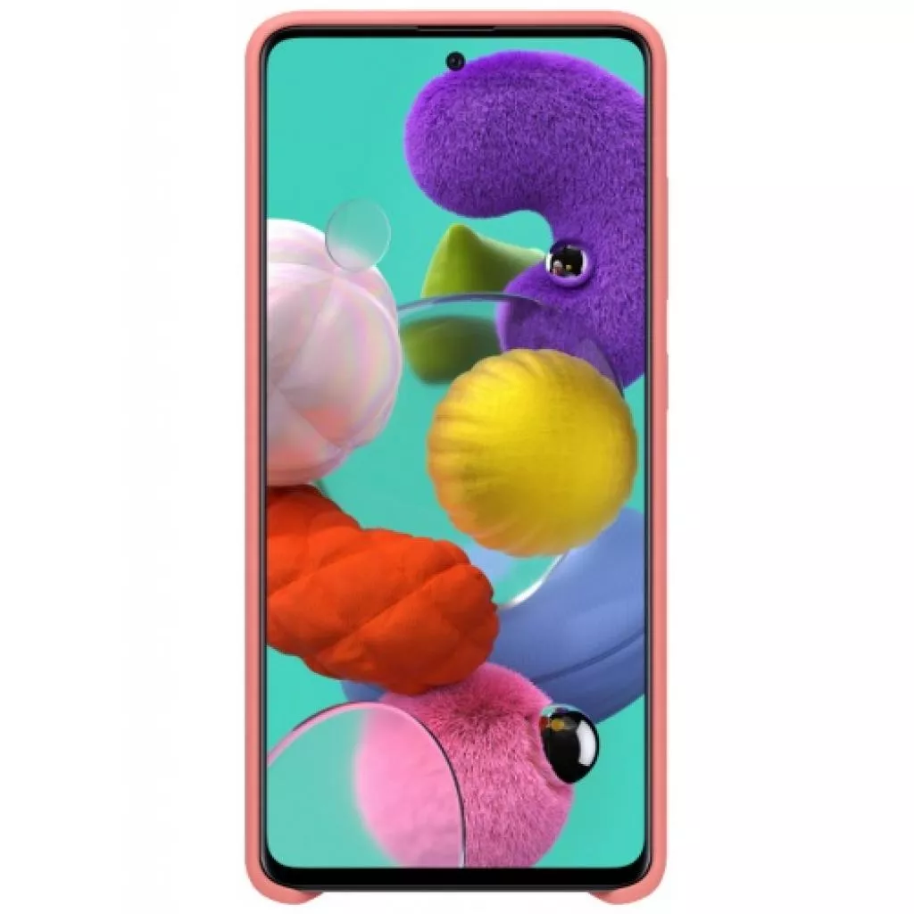 Чехол для моб. телефона Samsung Silicone Cover для Galaxy A51 (A515F) Pink (EF-PA515TPEGRU) - Фото 1